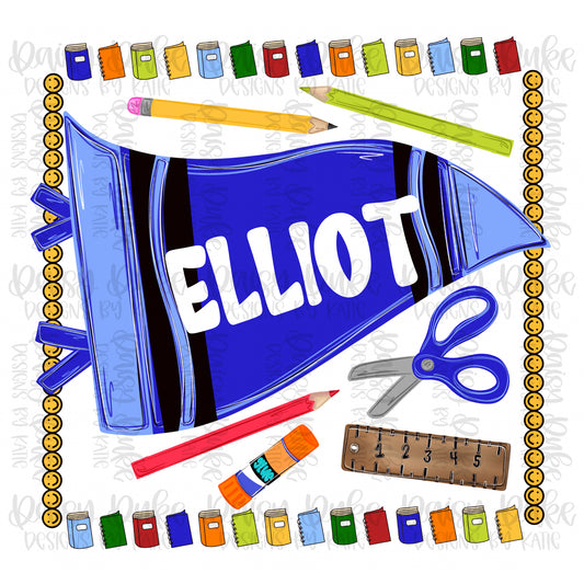 School Flag - Blue