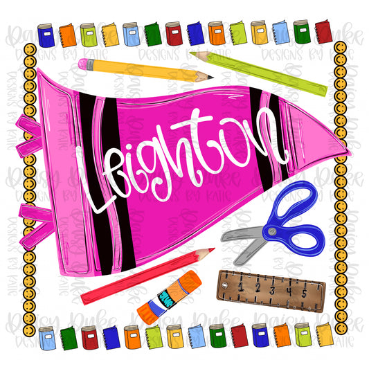 School Flag - Pink