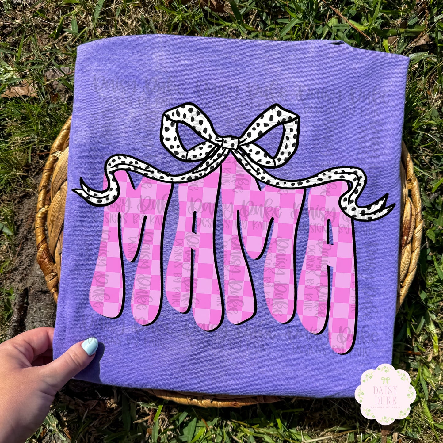 Mama - Pink Check
