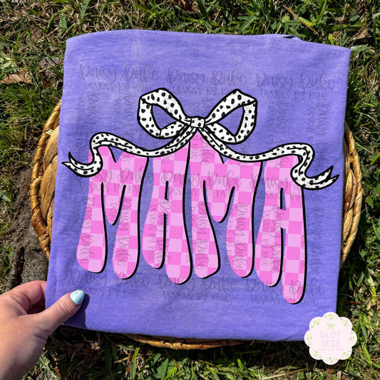Mama - Pink Check