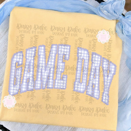 Gingham Game Day - Purple