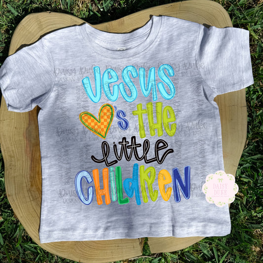 Jesus Loves The Children - Blue