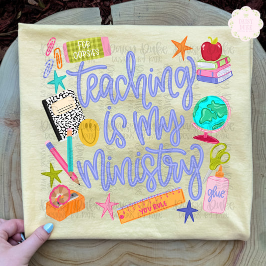 Teaching is my ministry - Purple