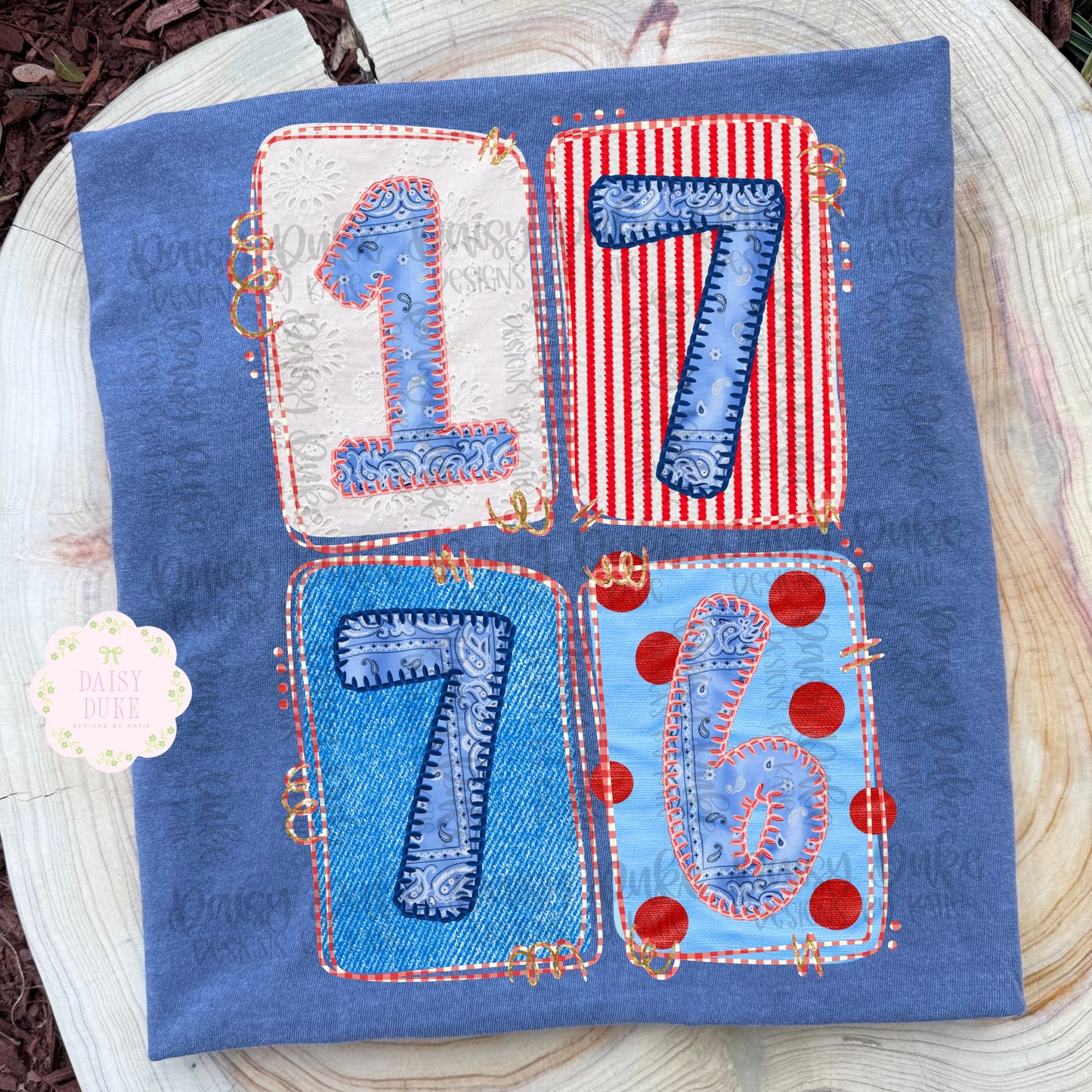 1776 - Faux Appliqué