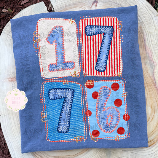 1776 - Faux Appliqué