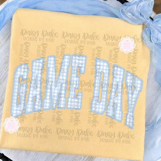 Gingham Game Day - Blue