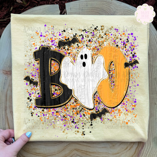 BOO - paint splatter
