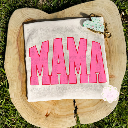 Mama Varsity - Pink
