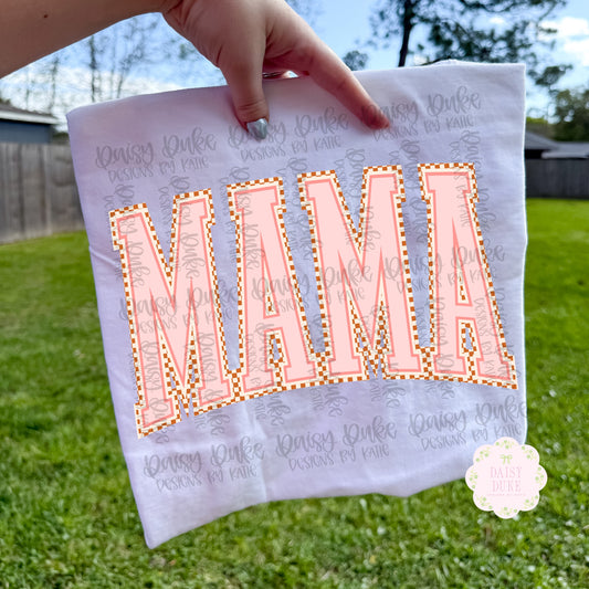 MAMA - varsity check - peachy